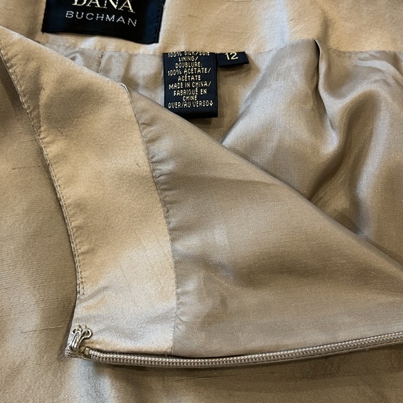 NWOT Dana Buchman silk french waisted fully lined trouser in oyster 🦪 colour - Picture 11 of 12